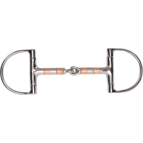 BelleRise - Mors filet en anneau – Acier inox antirouille – Contrôle sans blessure – pour équipement écurie (1/5)