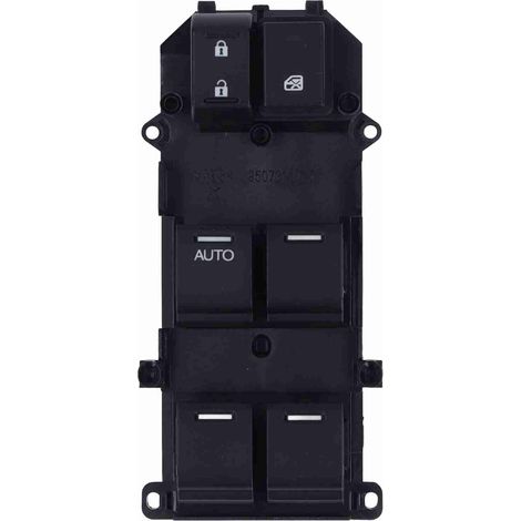 Elektrischer Fensterheberschalter links (Fahrerseite) 35750-TBO-H01 ABS schwarz, kompatibel mit Honda Accord 2008-2013 (1/5)