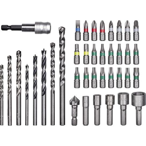 Coffret de 39 forets pour perceuse à embout hexagonal 1/4", boîte de rangement incluse (1/5)
