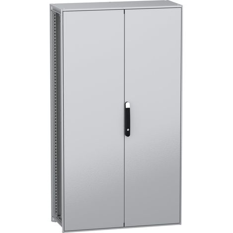 Armadio modulare a pavimento, PanelSeT SFN, acciaio decarbonizzato, piastra, 1800x1000x400 mm, 2 porte, IP55 - NSYSFN1810402DP
