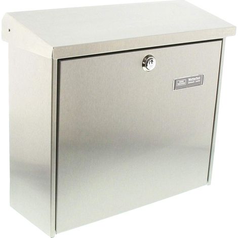 Burg Wächter 4190 COMFORT 3913 NI Cassetta della posta Acciaio inox Argento Serratura a chiave (1/2)