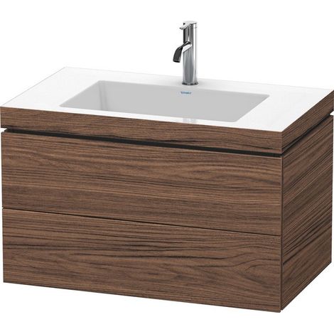 Mobile lavabo L-CUBE WT Vero Air 500x800x480mm monoforo noce scuro