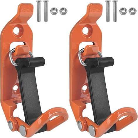 2 Pièces Cintre en Métal Support, Support Pelle, Accessoires de Galerie de Toit, Fixation de Porte Bagages de Toit avec Ecrou (1/3)