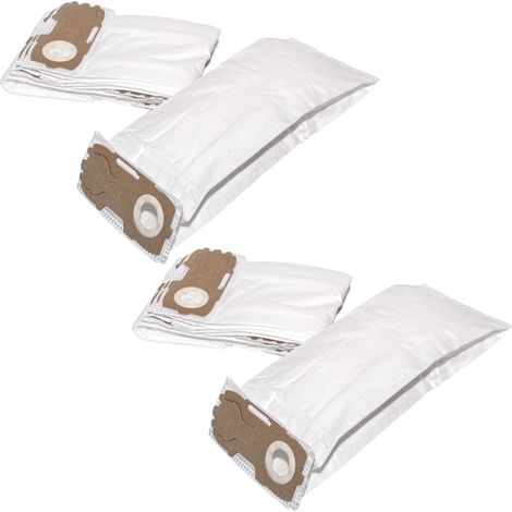 vhbw 50x Bolsa aspiradora compatible con Vorwerk kobold VK 118, VK 119, VK118, VK119, VK120 aspiradora - vellón micro, 21,5 cm x 18 cm, blanco