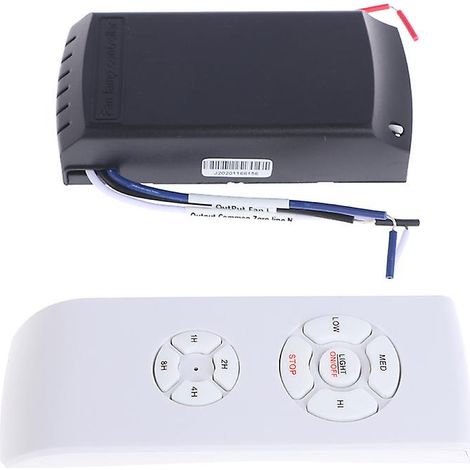 Kit de télécommande universelle sans fil pour ventilateur de plafond 110-240 V avec lampe et minuterie. (1/4)