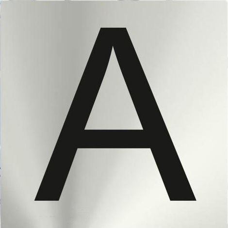 Letra acero inoxidable adhesiva - A (1/2)
