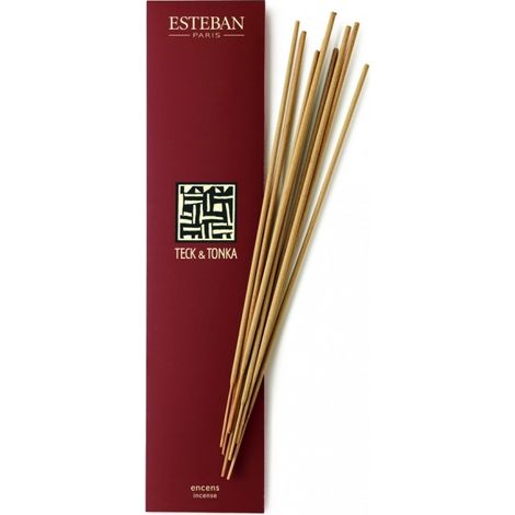 Esteban - Encens indiens 20 bâtonnets teck et tonka (1/3)