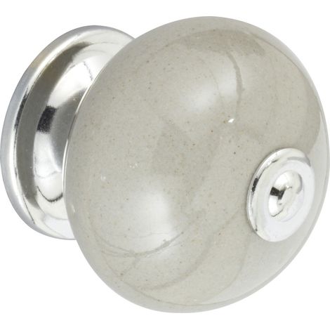 Boutons Porcelaine Gris Chrome Design élégant Et Durable - Reunion Industrial (1/3)