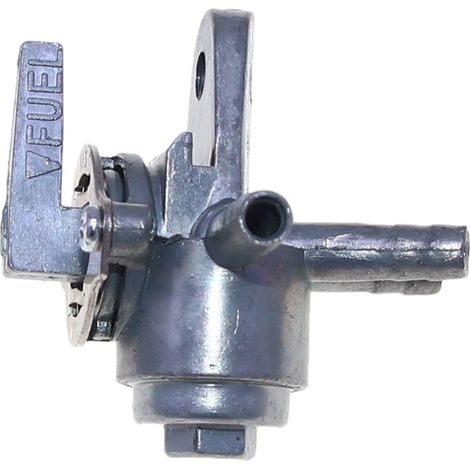 Interrupteur de réservoir de carburant pour véhicule tout-terrain (VTT), moto, vanne rotative à 3 voies pour conduite de gaz, panneau en acier inoxydable (1/4)