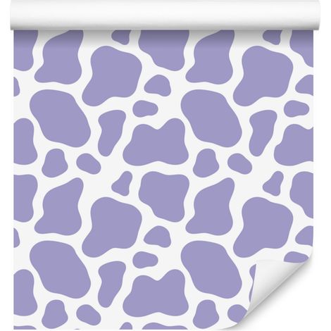 Papier peint à motifs de vaches, fond bleu, centre bleu pour salon et chambre 50x1000 (1/5)