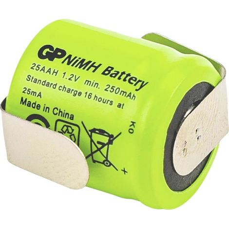 Ni-MH Industrial 250 AAH 1A1P-C1 Pile rechargeable LR6 (AA) NiMH 1.2 V 250 mAh 1 pc(s) (1/3)