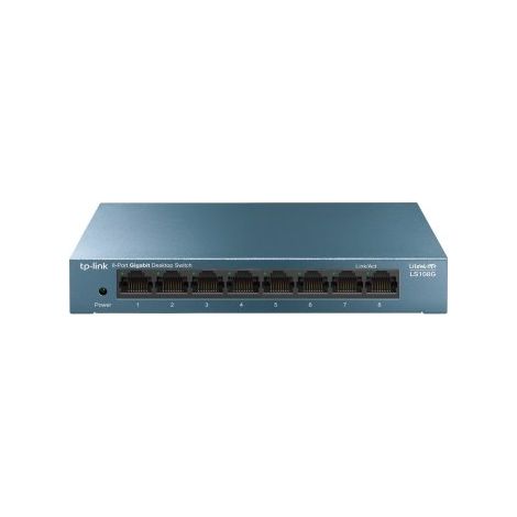 SWITCH NO GESTIONABLE TP-LINK LS108G LITEWAVE 8P GIGA SOBREMESA CARCASA METAL NO RACK