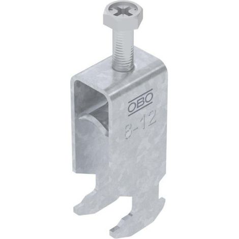 OBO Bettermann Collare a staffa 2056 2 volte 08-12mm Acciaio zincato a fuoco, 1186003