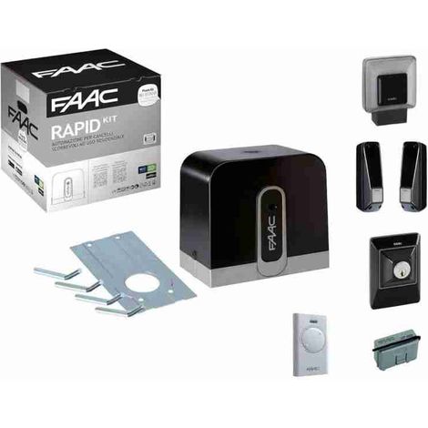 Automatisierungskit für Schiebetore 24 V Cyclo Faac C721 800 kg Automatismen