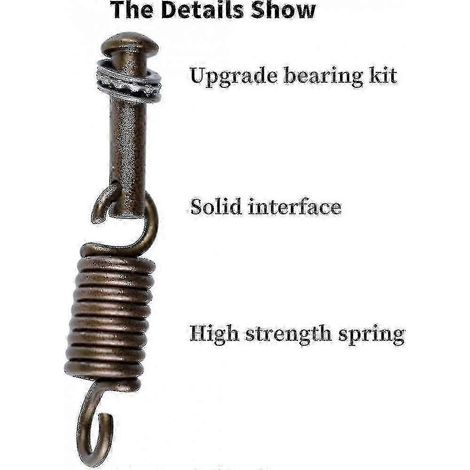Kit de suspension complet compatible avec chaise suspendue - Ressort, goupille et cheville compatibles avec chaise suspendue en forme d'œuf - Kit de suspension 227 kg compatible avec chaise suspendue  (1/4)