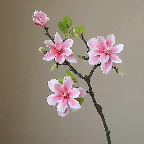 Orchidée de jade artificielle, grande taille, effet simulé, branche unique, décoration haut de gamme pour salon et maison.rose vif (1/5)