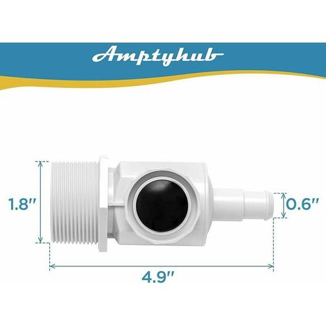 Connessione UWF per Robot Piscina - Sostituzione Compatibile Zodiac Polaris 380, 280, 180 - Accessorio Muro Universale (1/3)