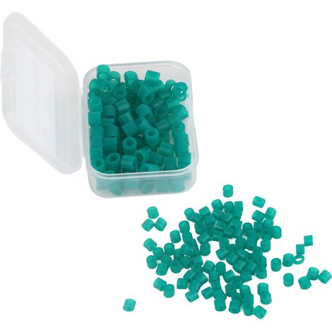 100 anneaux de silicone dentaire non toxique pour codes de couleur, accessoires orthodontiques (vert) (1/5)