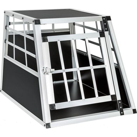 Caja jaula caja de transporte móvil para perros aluminio individual 080000507