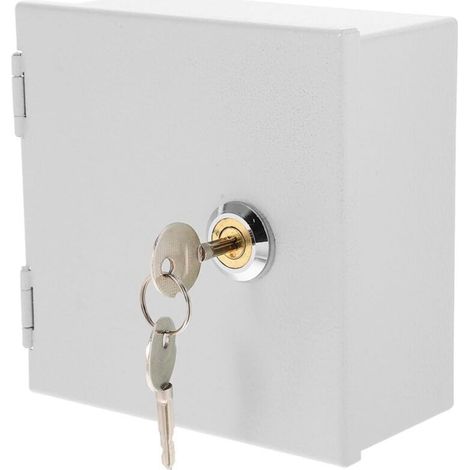 Boîtier Étanche Acier Inoxydable pour Prises Électriques Extérieures avec Serrure et Clé Protection Vol et Éclaboussures pour de Recharge et Interrupteurs (1/5)