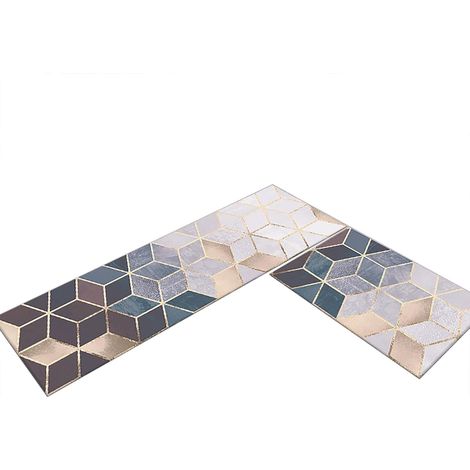 Tapis De Sol - Microfibre Absorbante - Antidérapant TPR - Pour Cuisine Salle De Bain Lavabo Buanderie Bureau - 2 Pièces 40 X 60 Cm Et 40 X 120 Cm (1/5)