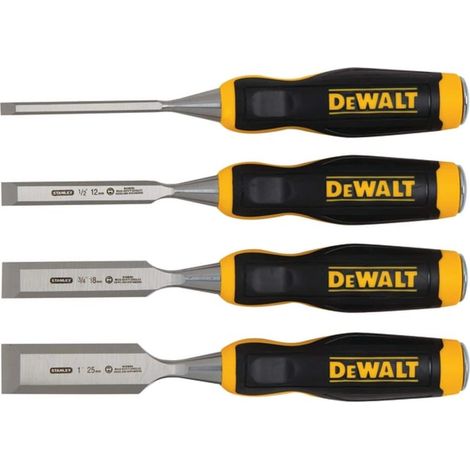 DeWalt 4-Piece Wood Chisel Set (Model DWHT0-16063) for Carpentry and Woodworking