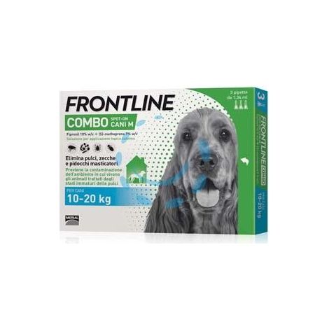 FRONTLINE COMBO PER CANI MEDI - in confezione da 3 pipette