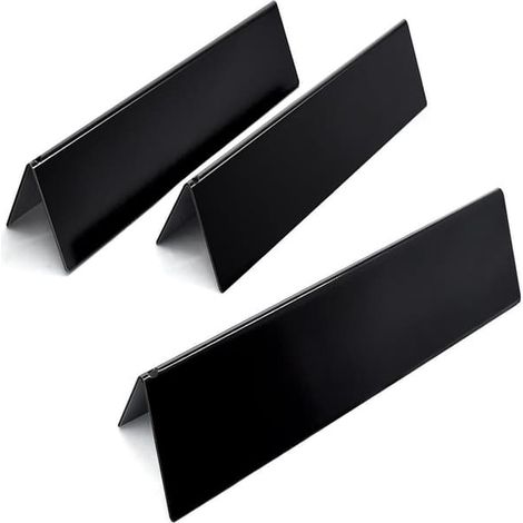 Lot de 3 plaques chauffantes pour barbecue Weber Spirit série 200 - Noires (1/5)