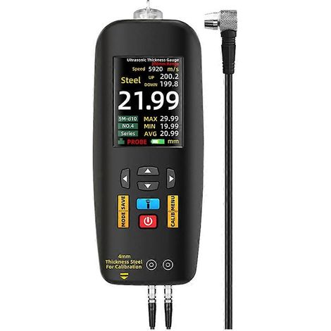 Testeur d'épaisseur à ultrasons, jauge d'épaisseur professionnelle portable avec écran LCD numérique, outil de travail des métaux, 0,01-300 mm (1/5)