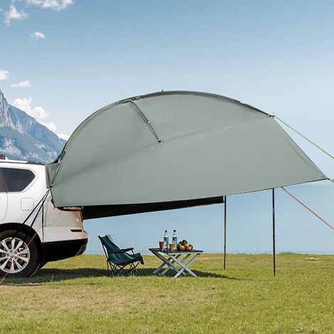 VEVOR Toldo para Coche 3x2,1 m Toldo Lateral para Coche PU2000mm UV50+ Resistente al Sol/Agua/Viento con Bolsa de Almacenamiento Toldo Lateral/Trasero para Camiones, SUV, Furgonetas, Autocaravanas