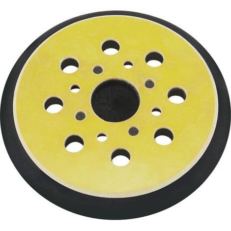 Patin de Ponçage à Crochet et Boucle 125mm/5 pouces 8 trous N601645 380278-00 Compatible avec Black & Decker BDERO600 BDERO100 RO100B RO100K TS720 TV750 TV750 Q800K
