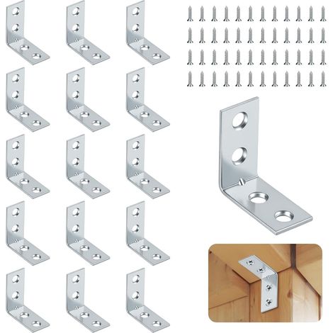16PCS Équerre de Fixation, 30x30mm Équerre DE Fixation en Forme DE L (1/5)