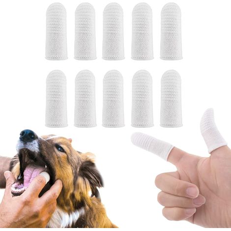 Brosse À Dents De Chien Doigtier 10 PiÈces Brosses À Dents Pour Chiens Brosse À Dents Pour Animaux De Compagnie Nettoyage Des Dents À 360° Pour Anti Plaque Dentaire Pour Le Chien Et Le Chat (1/5)