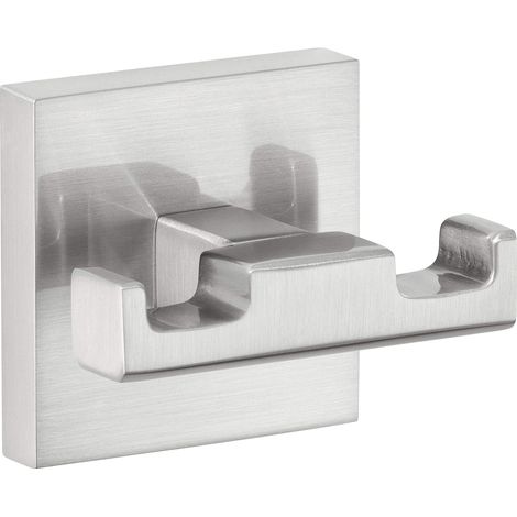 Tesa Exxclusiv Porta Asciugamani a Barra, Autoadesivo, Look Acciaio Inox, Design Sofisticato, Inox Assicurato, 50mm x 630mm x 73mm (1/5)