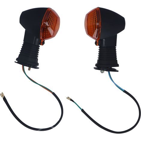 Yechiry Feux du Signal de Virage Avant, Excellent ABS, Voyant Lumineux Lumineux, Remplacement de Conception Extérieure Noire Durable pour DL 1000 V - Strom 2006‑2012, pour DL 650 V - Strom (YELLOW). (1/5)