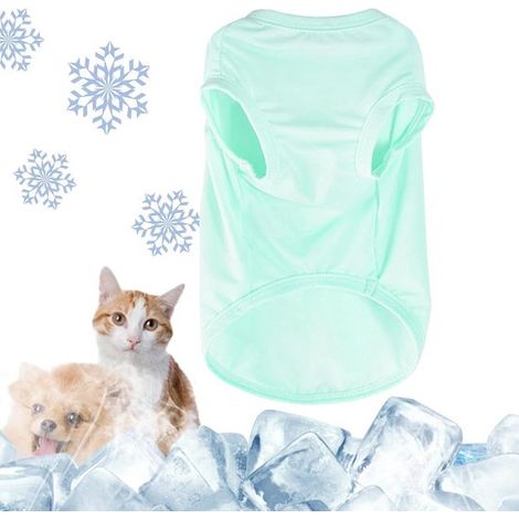 Camisetas de verano para perros,chalecos refrescantes para perros,ropa para mascotas para Chihuahuas y Yorkshire Terriers (verde (1/5)