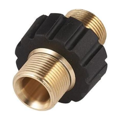 Raccord rapide tuyau M22x1.5 double mâle, compatible Kärcher HD/HDs, diamètre 14mm (1/3)