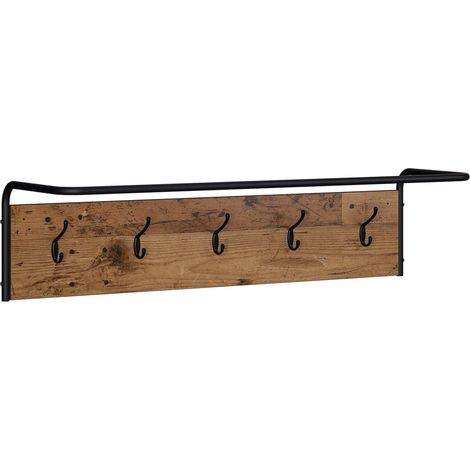 Appendiabiti Legno antico 100 x 30 x 25 cm Legno ingegnerizzato vidaXL (1/5)