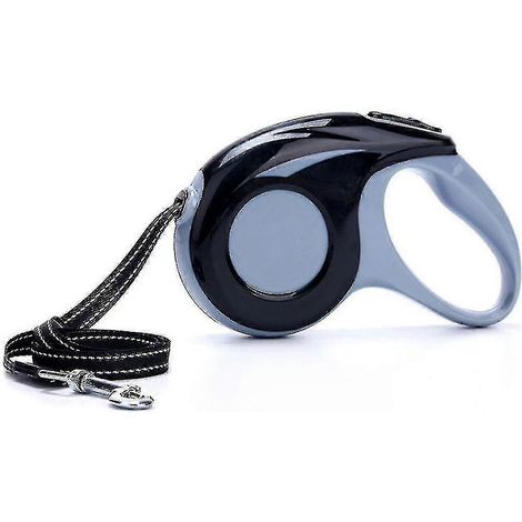 Corde de traction télescopique automatique flexible en cuir pour chien de 5 m, style paparazzi.
