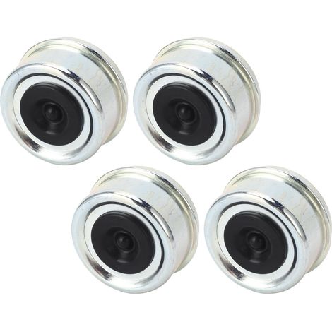 4PCS Capuchon Anti-Poussière pour Roulement de Remorque 62x36mm, Bouchon à Graisse avec Joint en Caoutchouc pour Essieu 7000-8000lb (1/5)