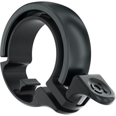 Campanello per bicicletta di lusso dal design originale con clip per cavo integrata, adatto ad adulti e ragazzi (nero) (1/4)