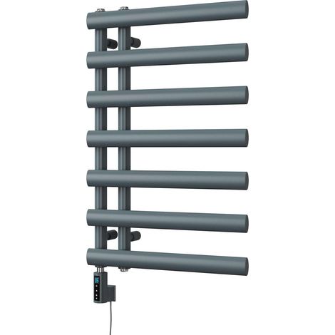 Elyan - Anthracite Electric Towel Rail H766mm x W500mm 300w Thermostatic WIFI (1/3)