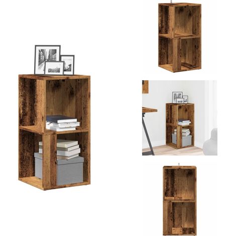 Armoire d'angle vieux bois 33x33x67 cm bois ingénierie - Armoire D'angle - Armoires D'angle - Étagère D'angle - Étagère À Livres (1/5)