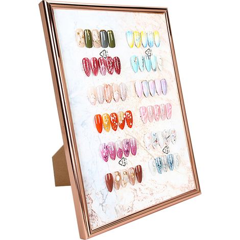 Tableau de présentation pour vernis à gel avec support et nuancier chromatique (1/5)