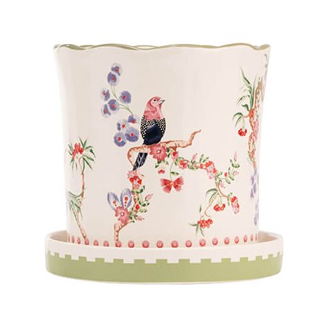 Cath Kidston Spring Birds Plant Pot With Tray (1/4)