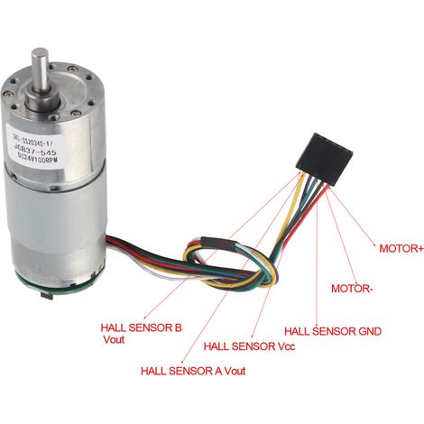 37GB-545 Drehmomentstarker Encodermotor, 12V/24V Riemenantriebs-Encodermotor (1/5)