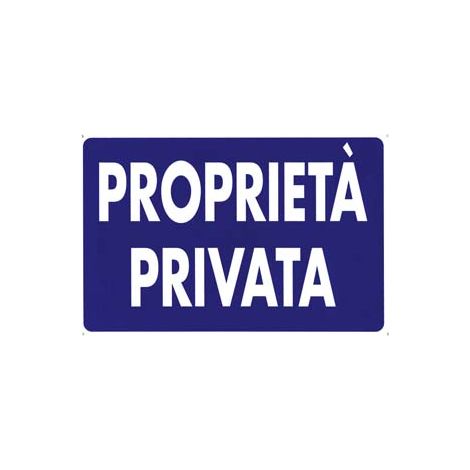 CARTELLO PROPRIETA PRIVATA- - cm.30x20h. - 10 pezzi