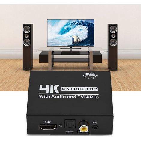 Boîtier convertisseur vidéo HD 1080p Mini HDMI vers HDMI avec audio SPDIF (canaux gauche et droit) - Royaume-Uni (1/5)