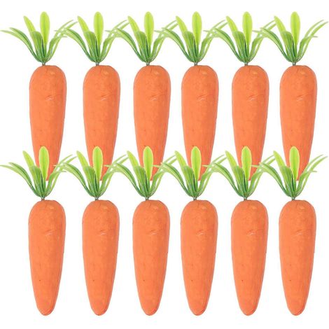 24 carottes artificielles de Pâques - Décoration de Pâques-7X2.5CM (1/3)