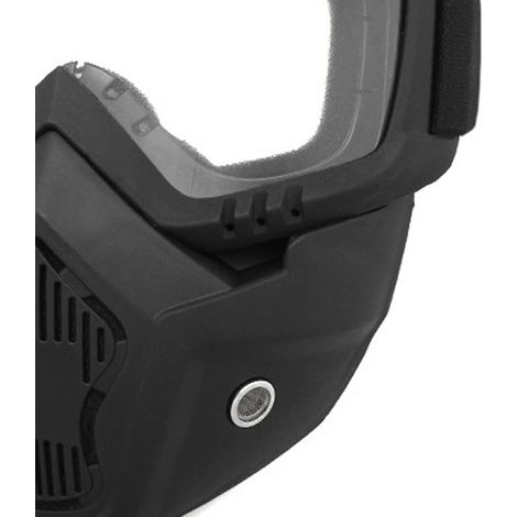 Lunettes de protection moto avec visière anti-vent, masque facial transparent pour conduite extérieure